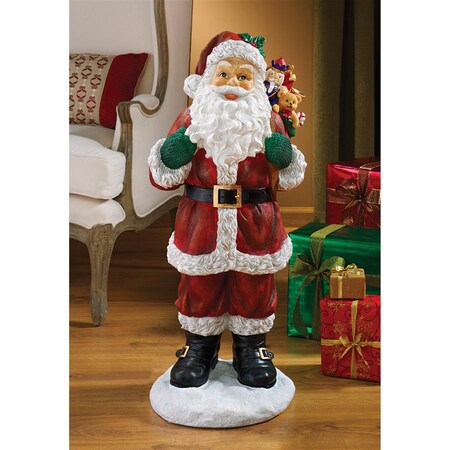 Design Toscano A Visit from Santa Claus Holiday Statue EU28288